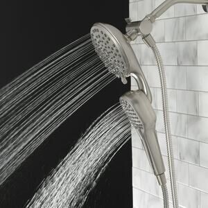 Better Homes & Gardens Magnetic Dual Showerhead Combo, 4-Spray, Satin Nickel